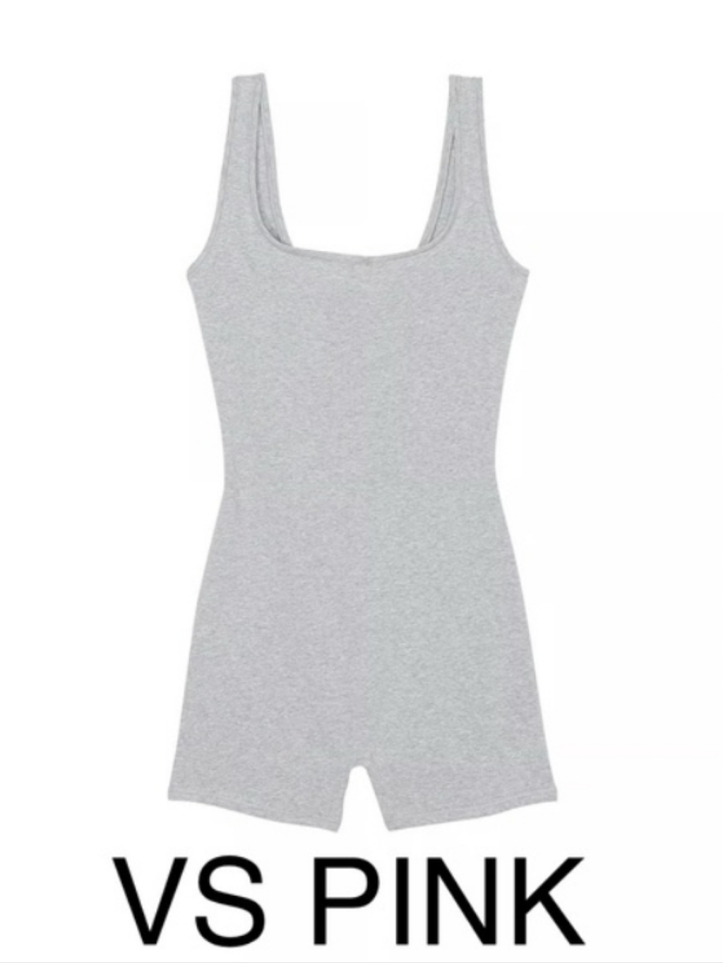 Light Gray Sleeveless Tank Romper